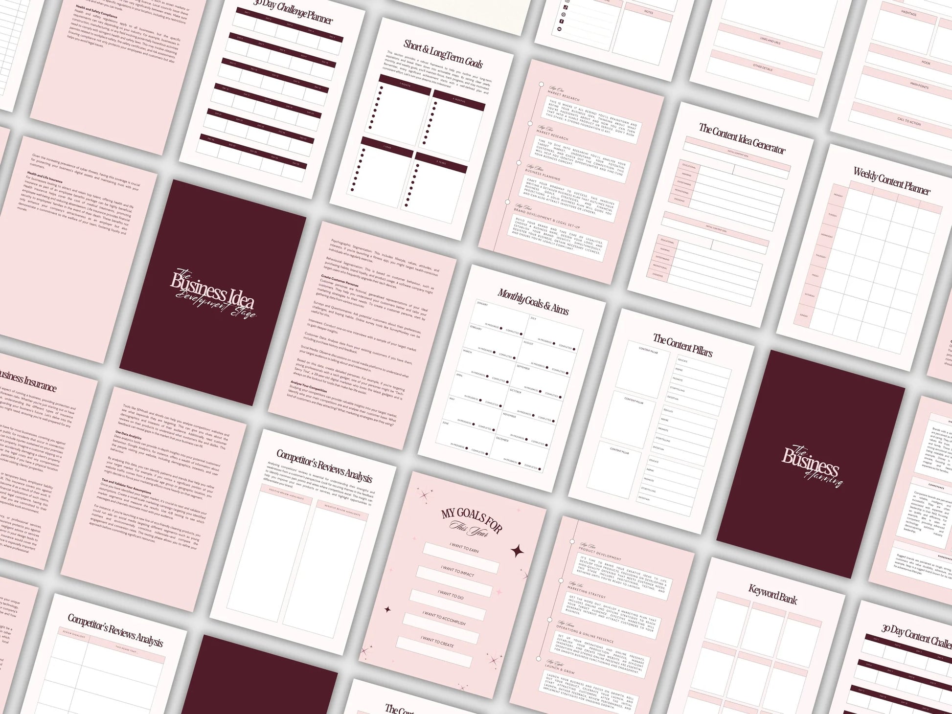 Start-Up Business Planner & Workbook (140 Pages)